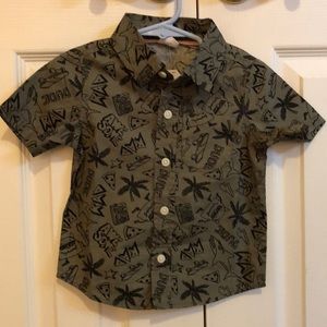 Toddler boy button up shirt